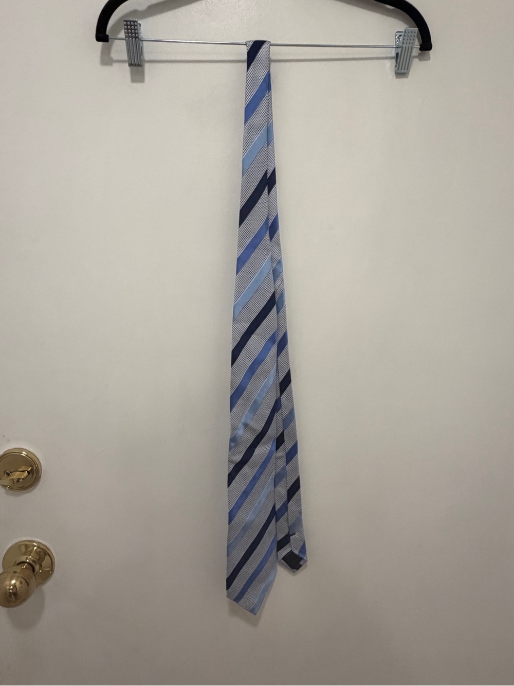 Canali Blue Striped Silk Tie